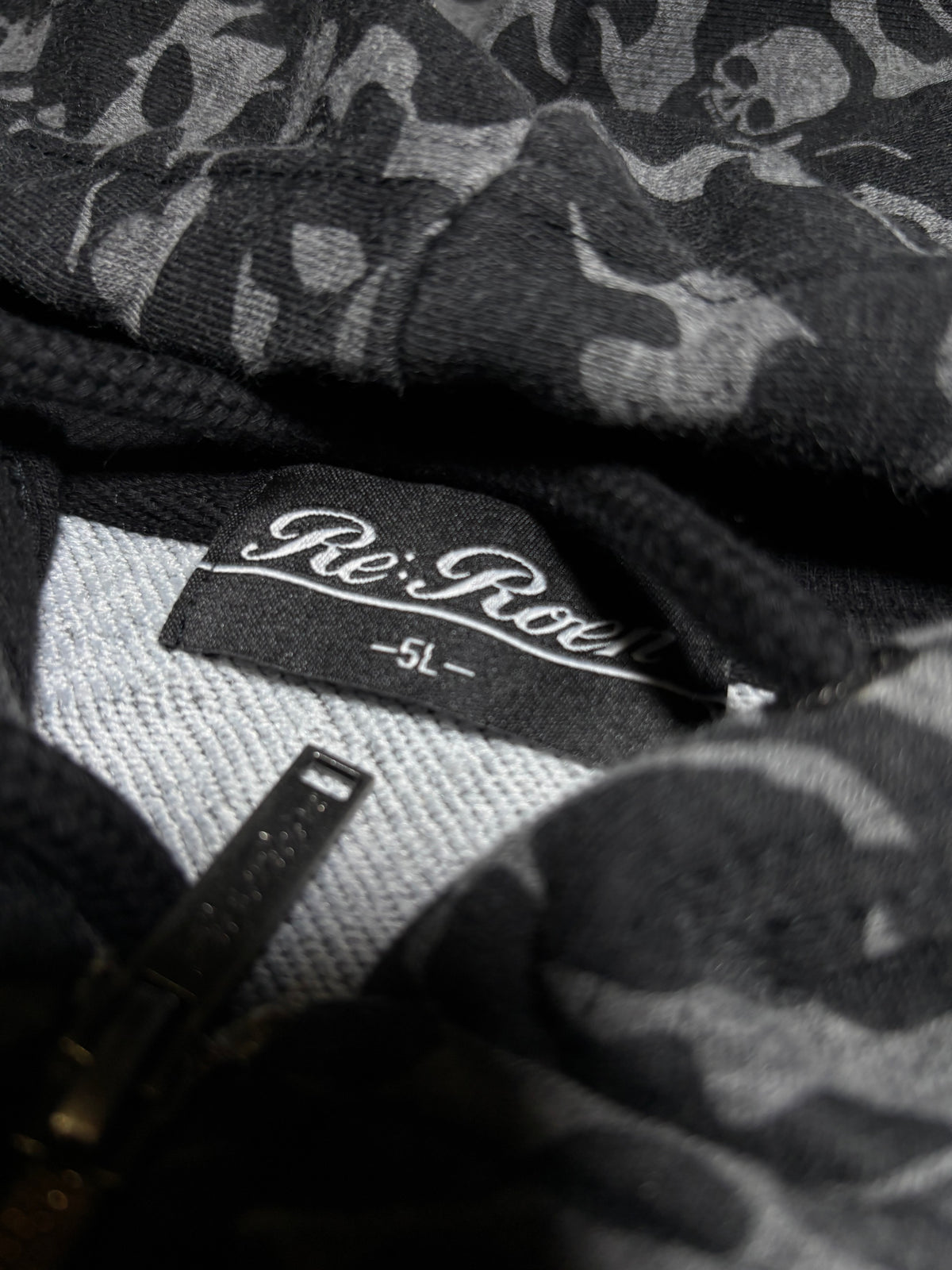 Skull Camo Zip Hoodie
