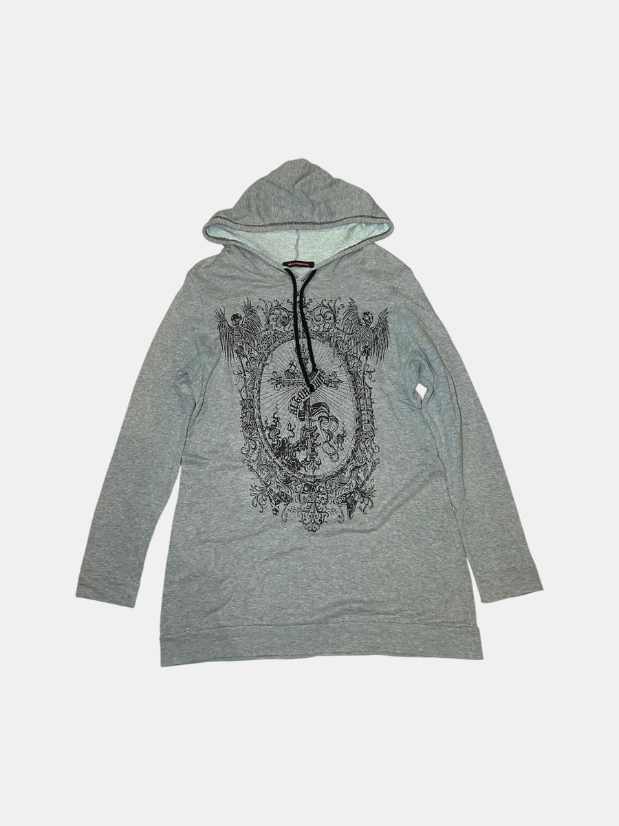 Baroque-Print Hoodie