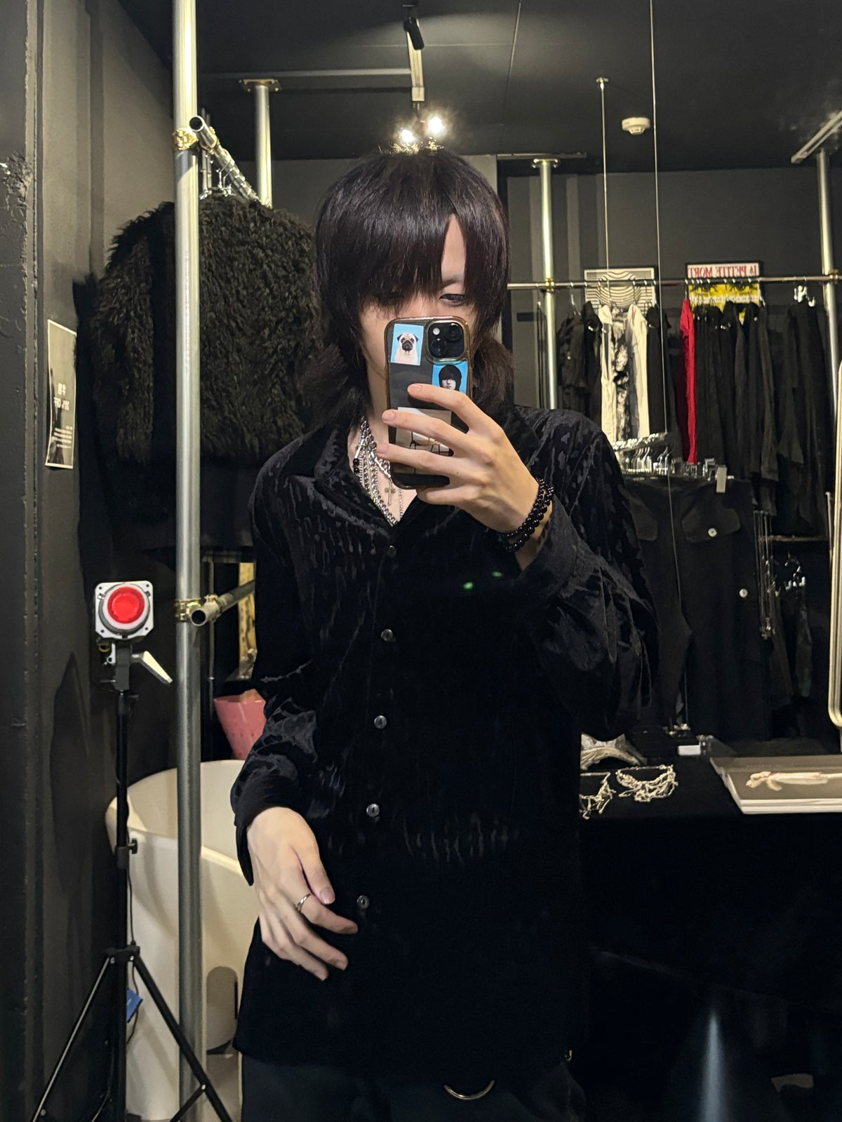 Textured Velvet Shirt