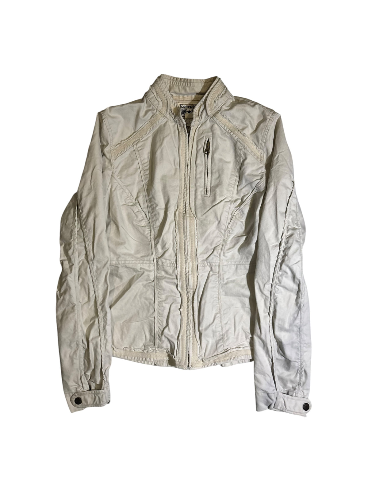 Tape-Trim Zip Jacket