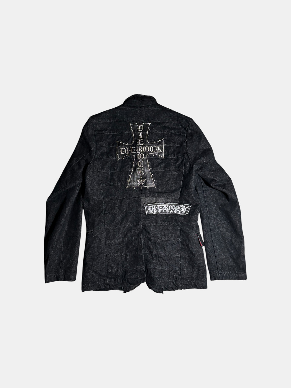 Patched Denim Tailored Jacket
