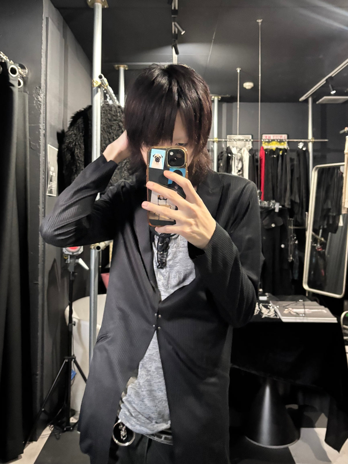 Hook-Front Tailored Jacket
