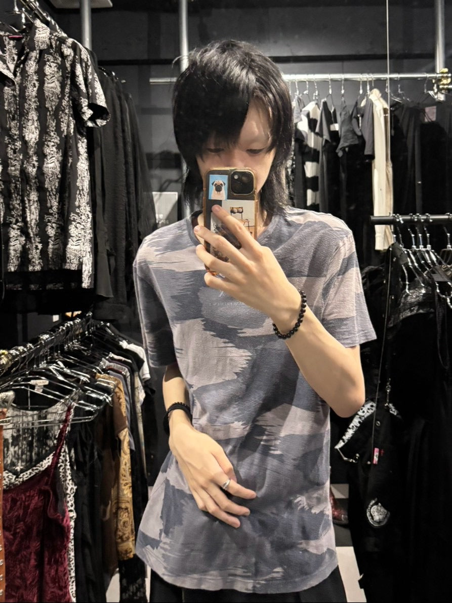 Brushstroke-Print T-Shirt