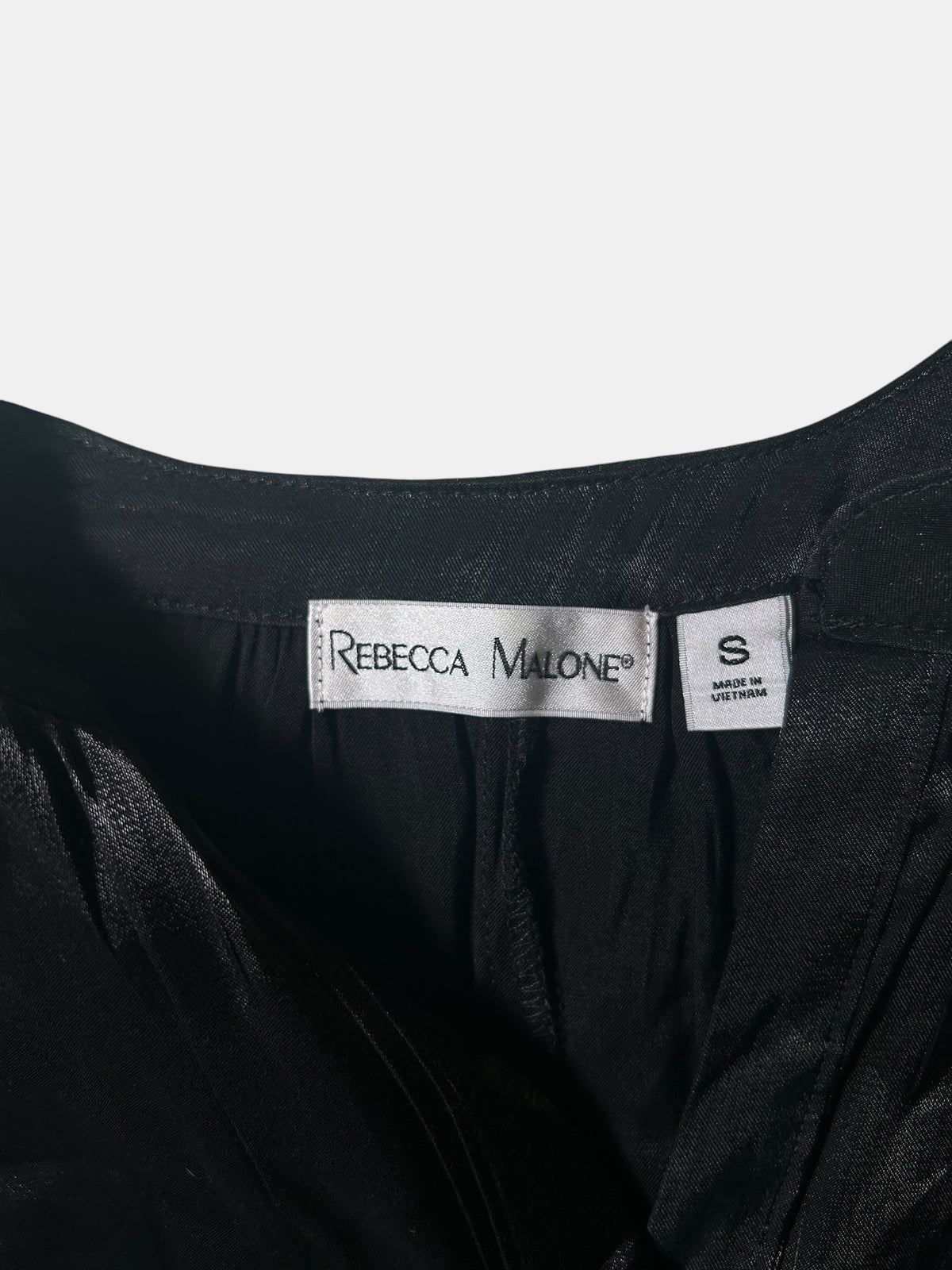 Lustrous Split-Neck Blouse