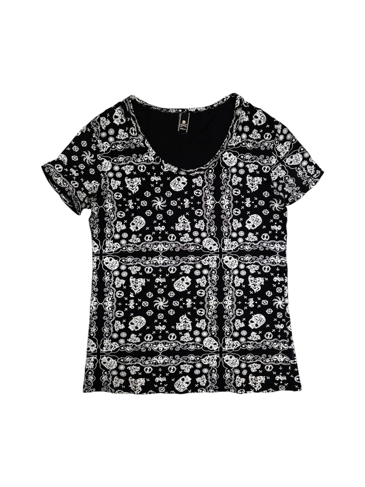 Skull Bandana Print T-Shirt