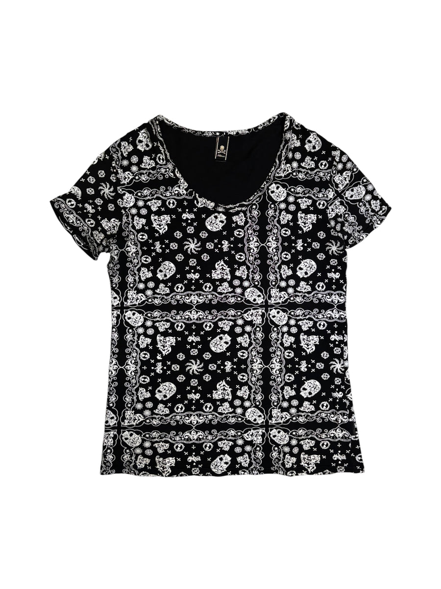 Skull Bandana Print T-Shirt