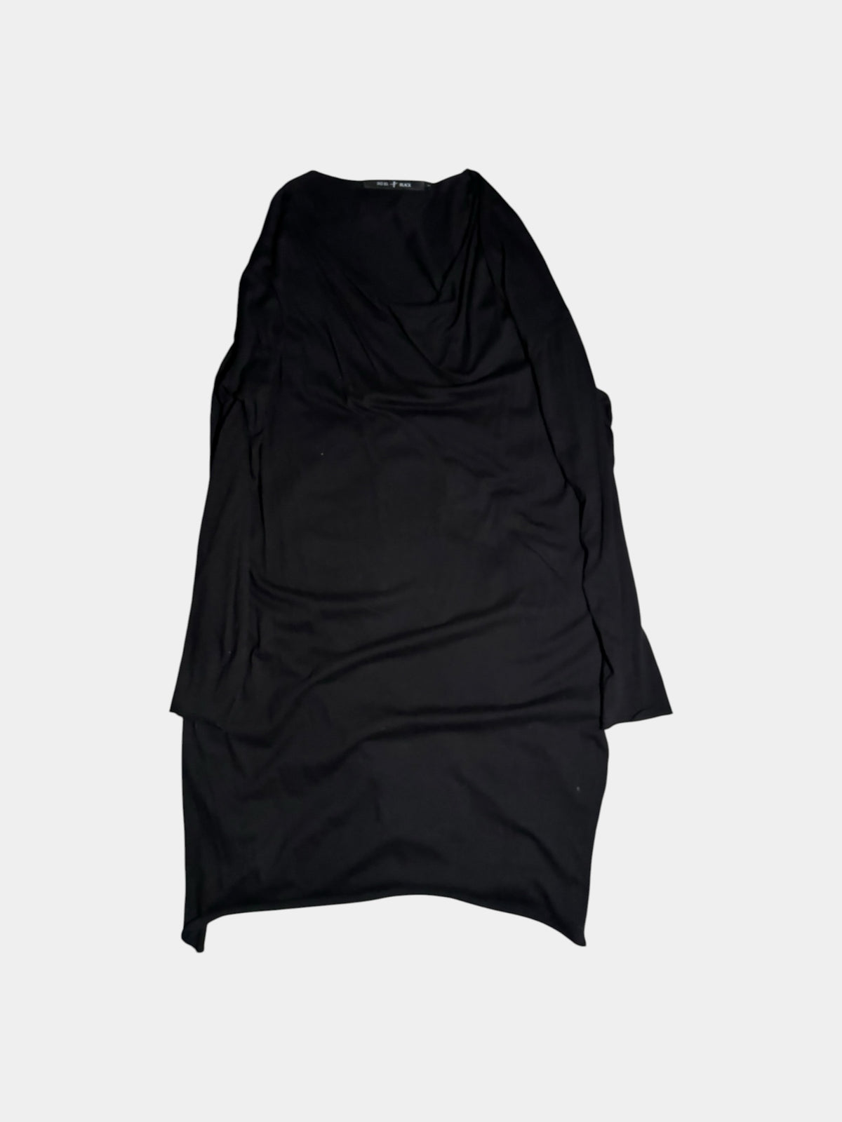 Drape-Neck Long Top