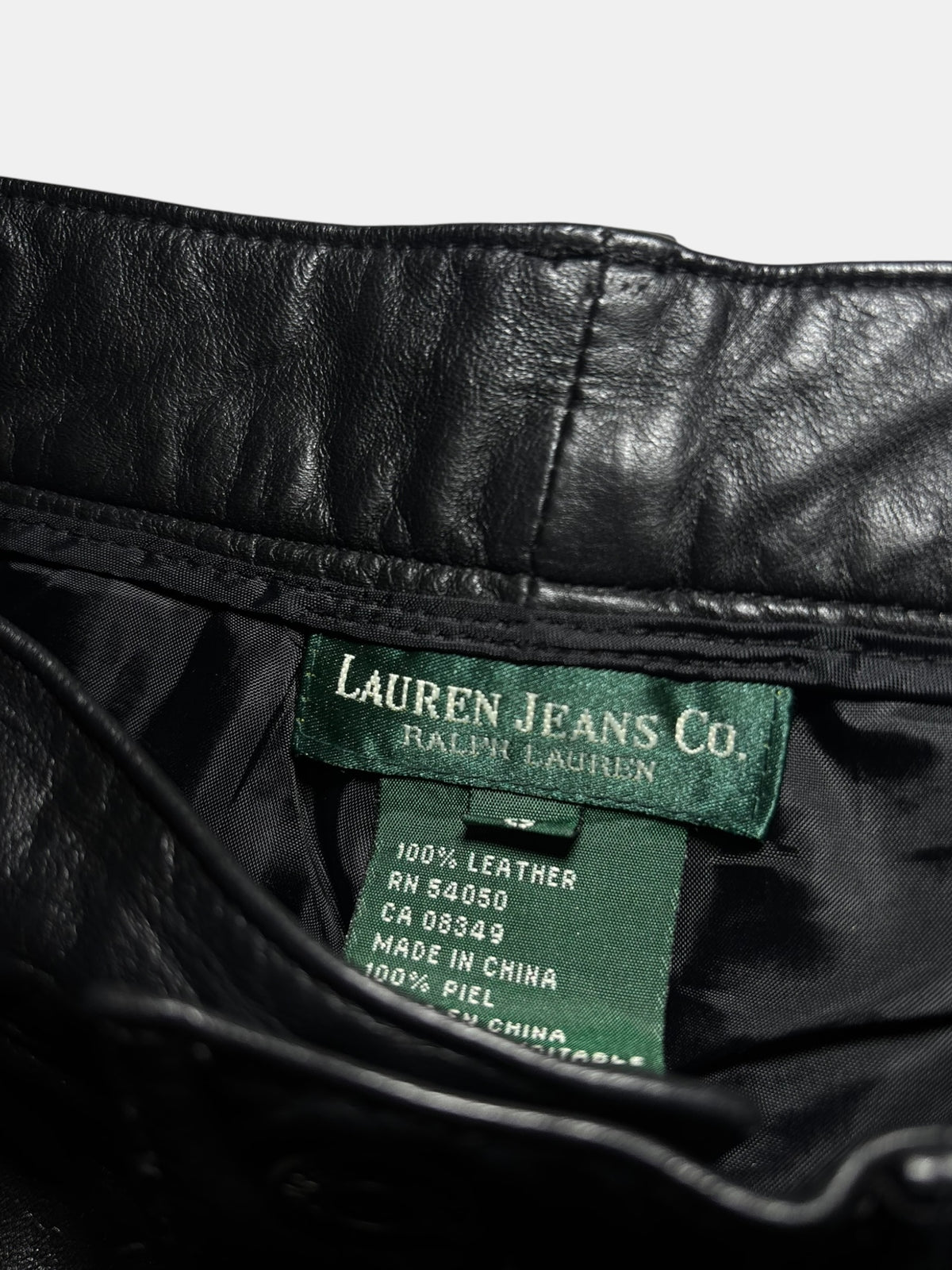 Leather Bootcut Pants