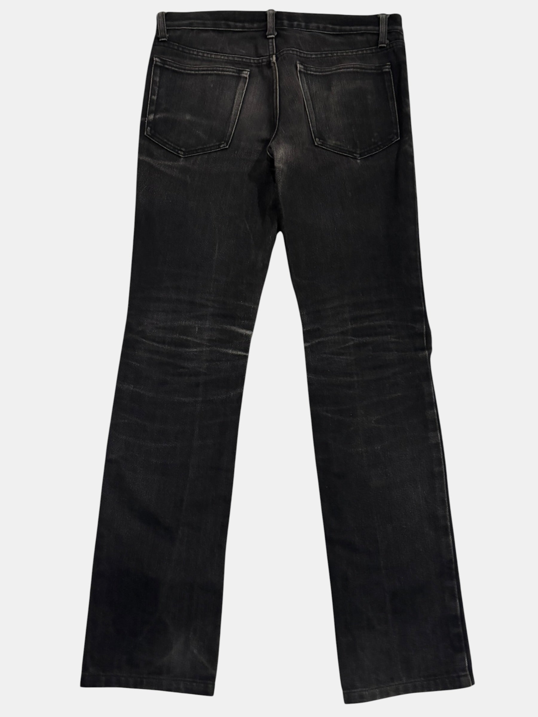 JOHN LAWRENCE SULLIVAN Distressed Black Denim Jeans