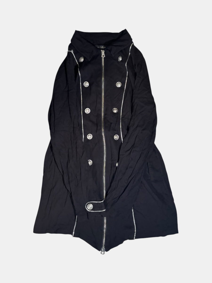 CIVARIZE Zip-Detail Long Jacket