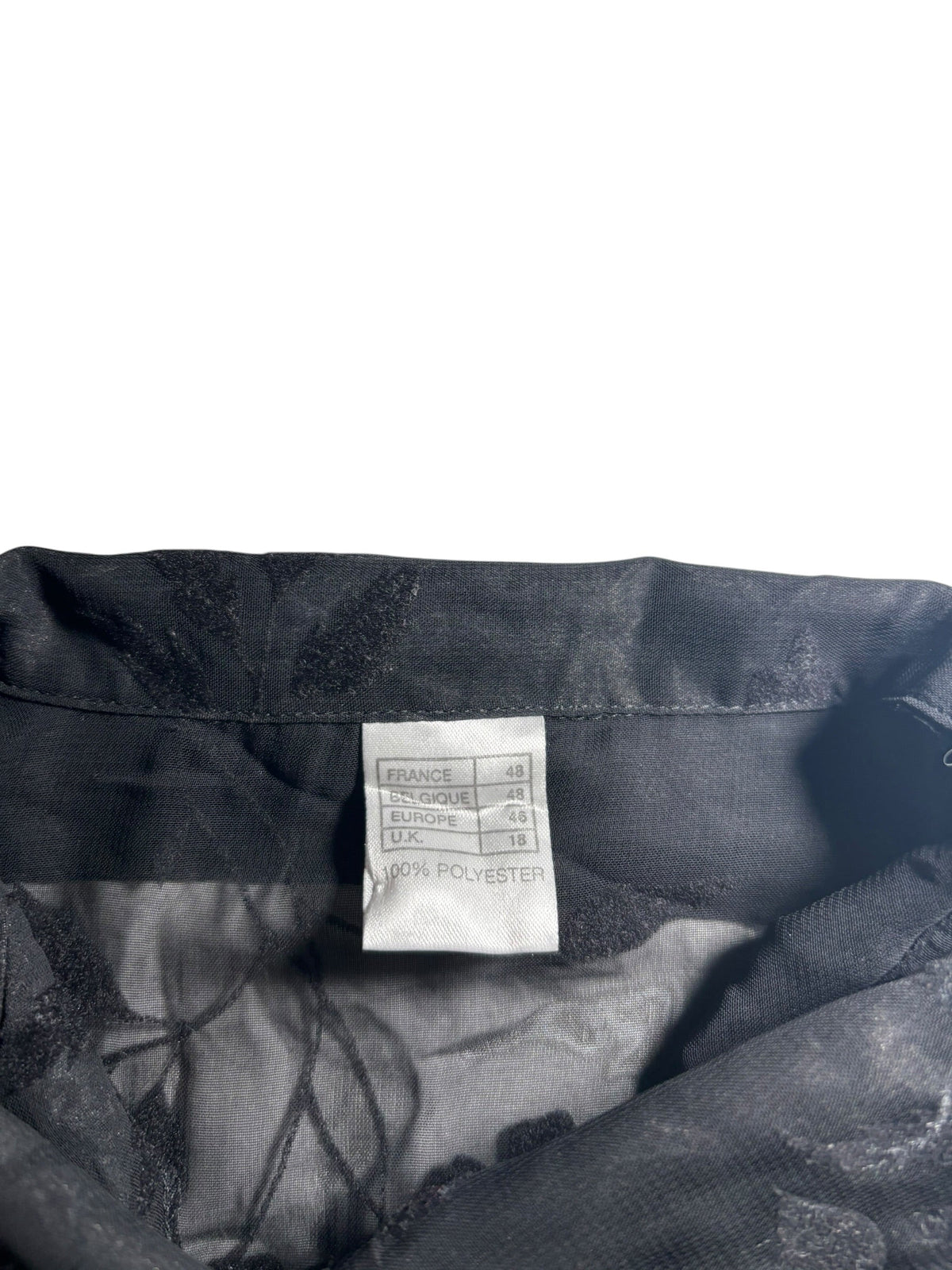 Gothic Sheer Floral Shirt