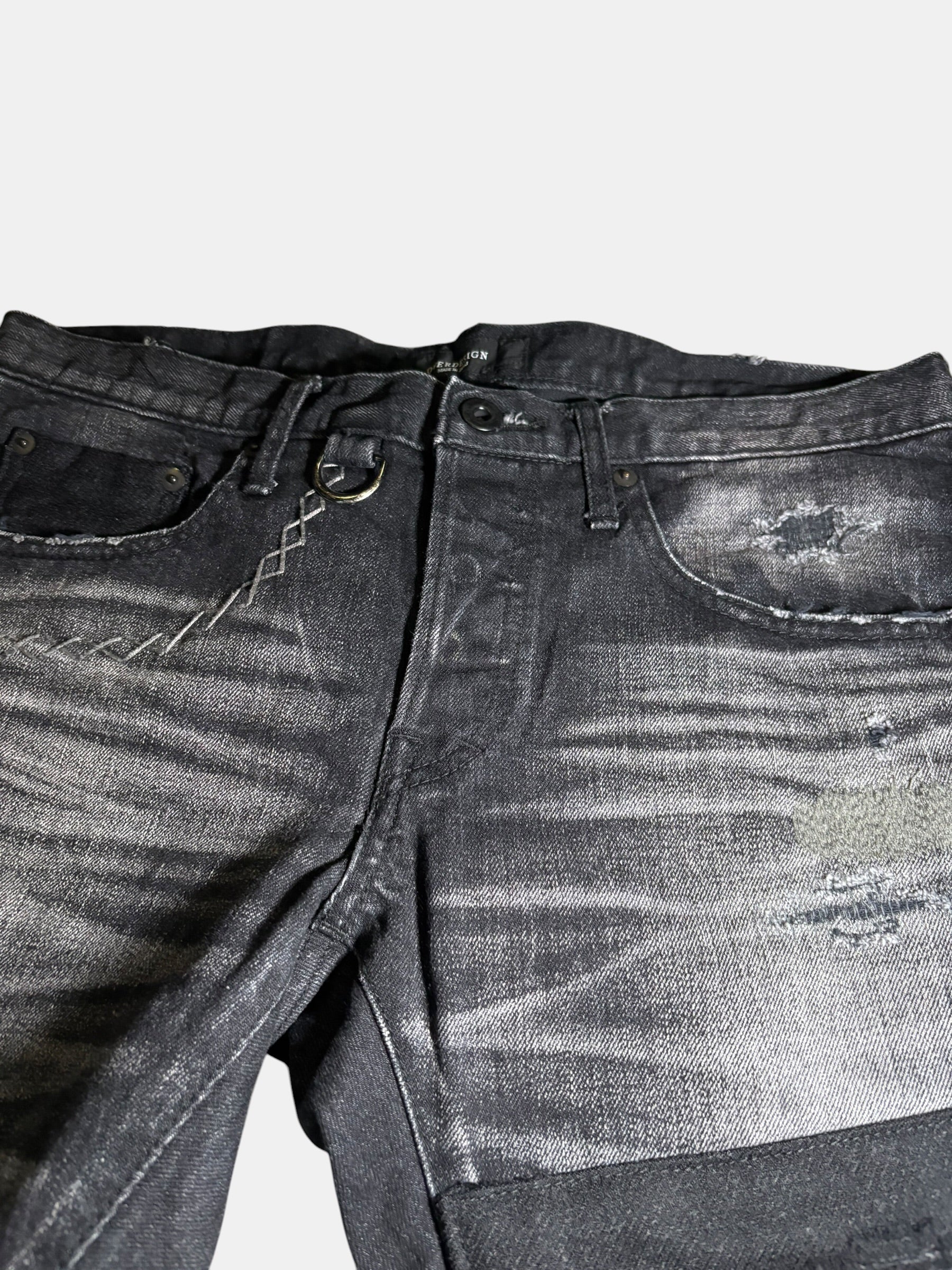 OVERDESIGN Distressed Skinny Jeans