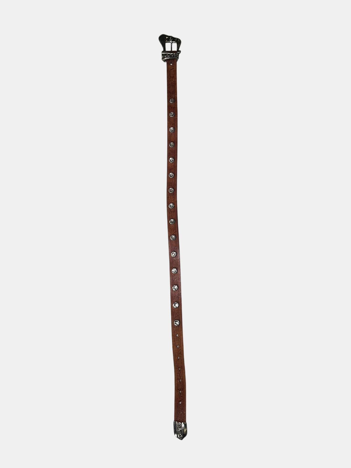 Western Tooled Leather Belt
