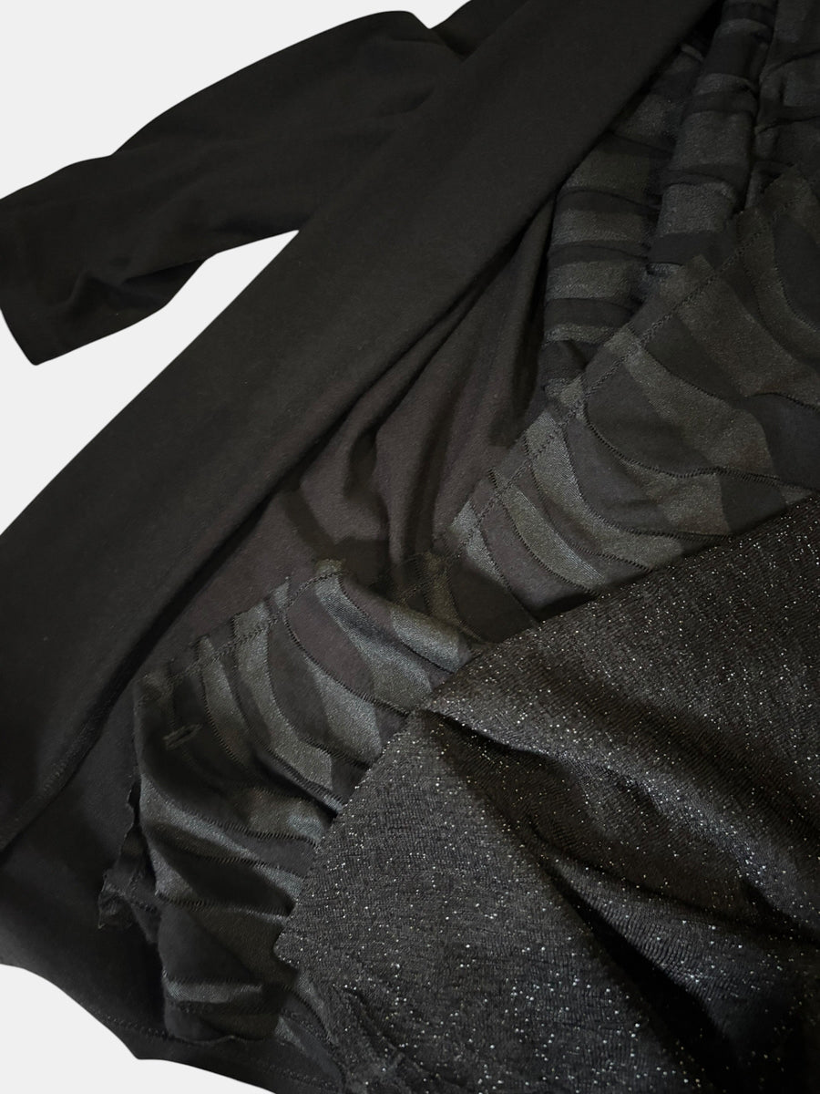 Xfrm Asymmetric Drape Layered Cardigan