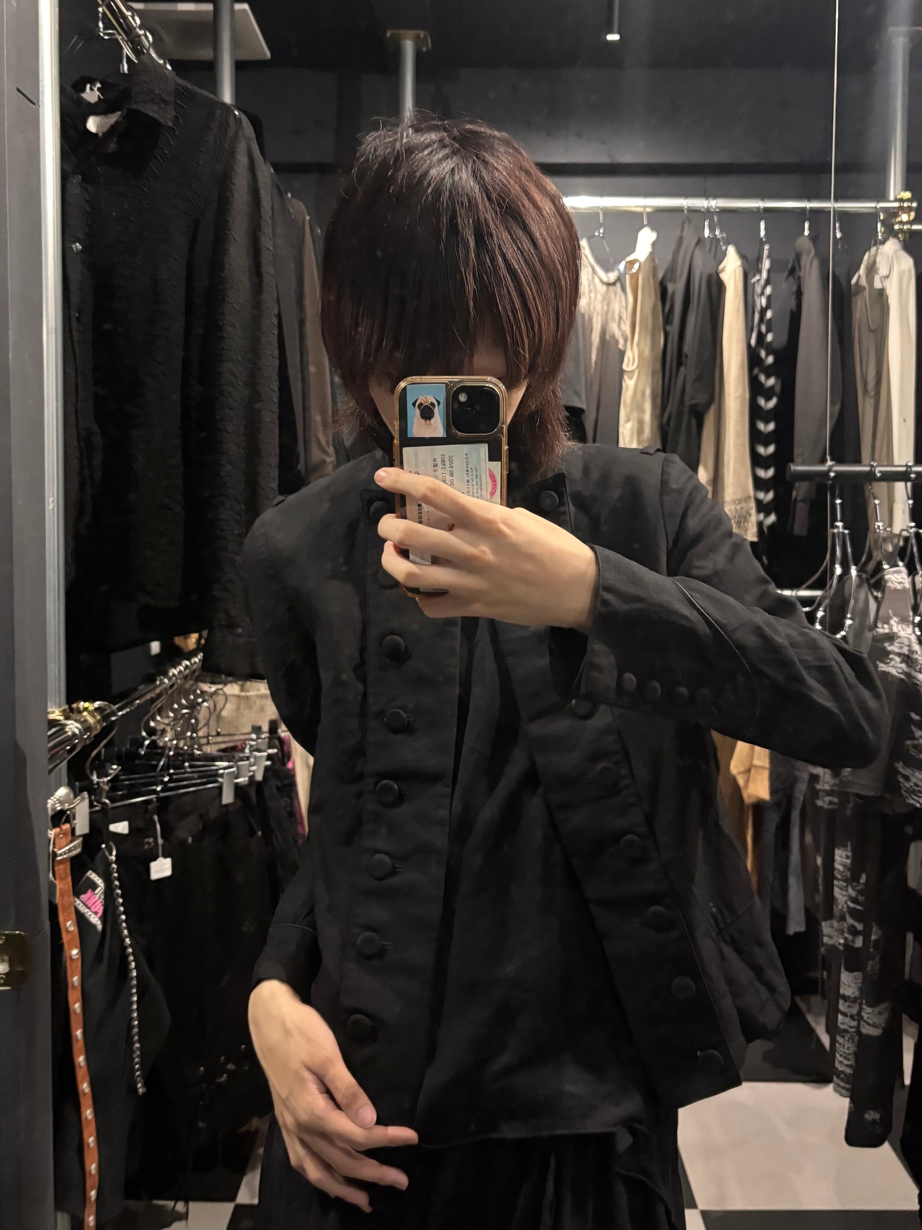 Stand-Collar Military Jacket