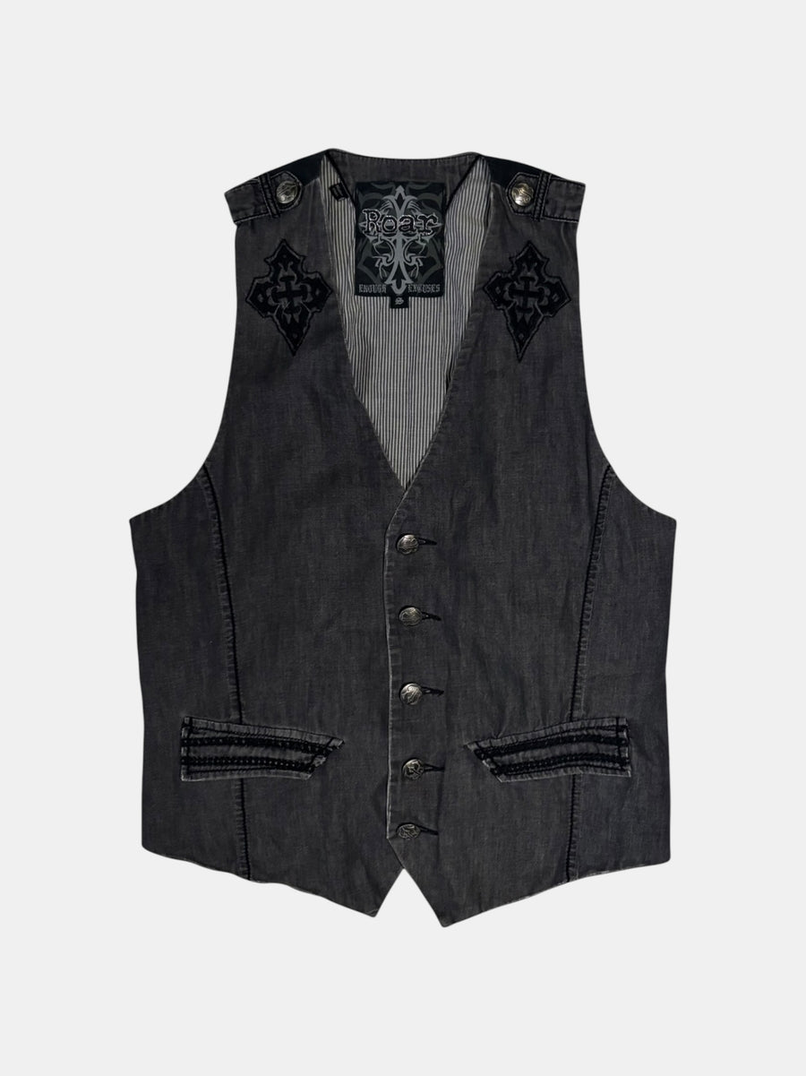 Cross-Motif Vest