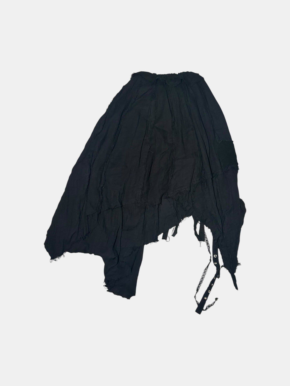 Distressed Asymmetric Skirt