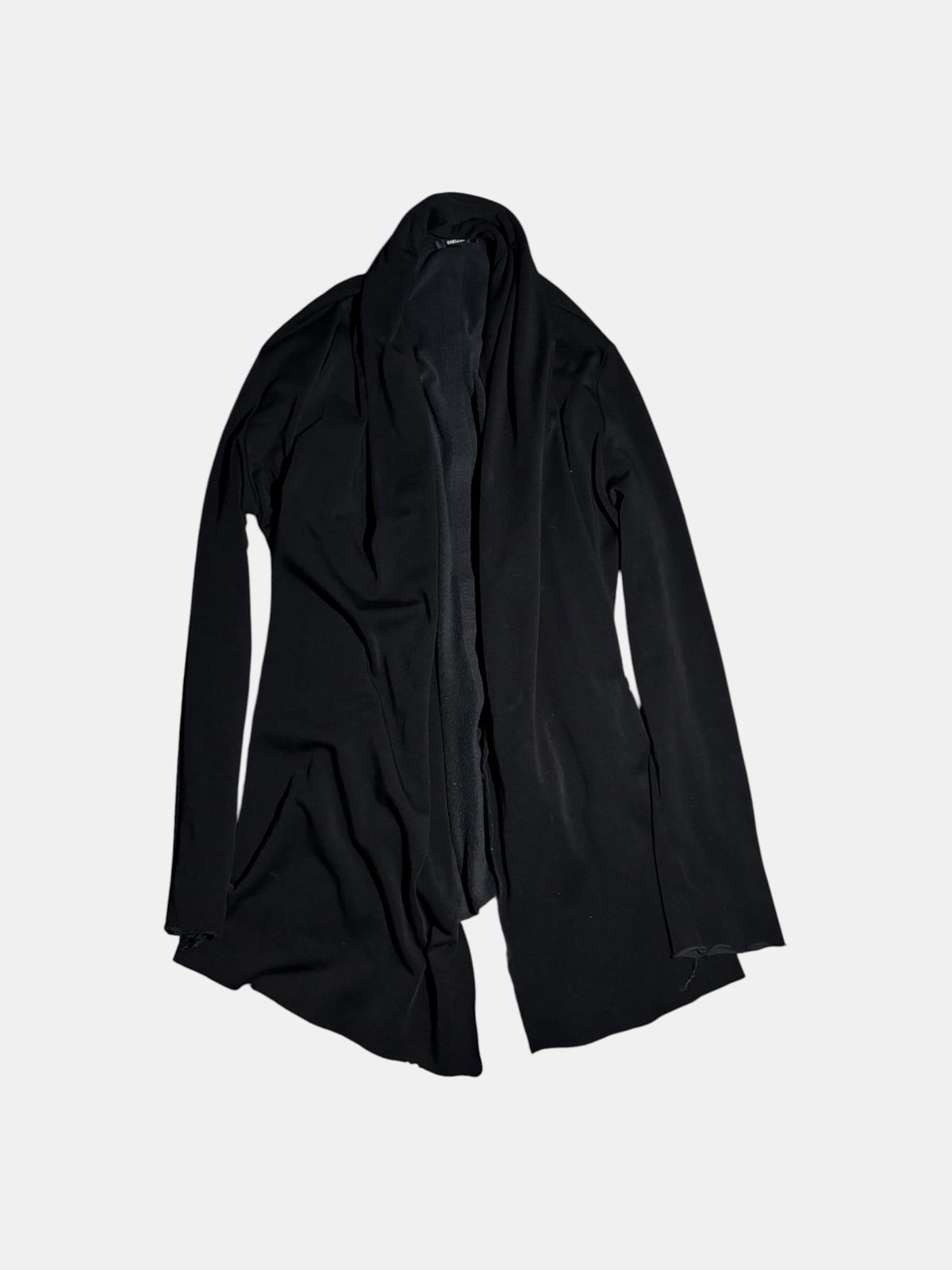 Drape-Collar Cardigan