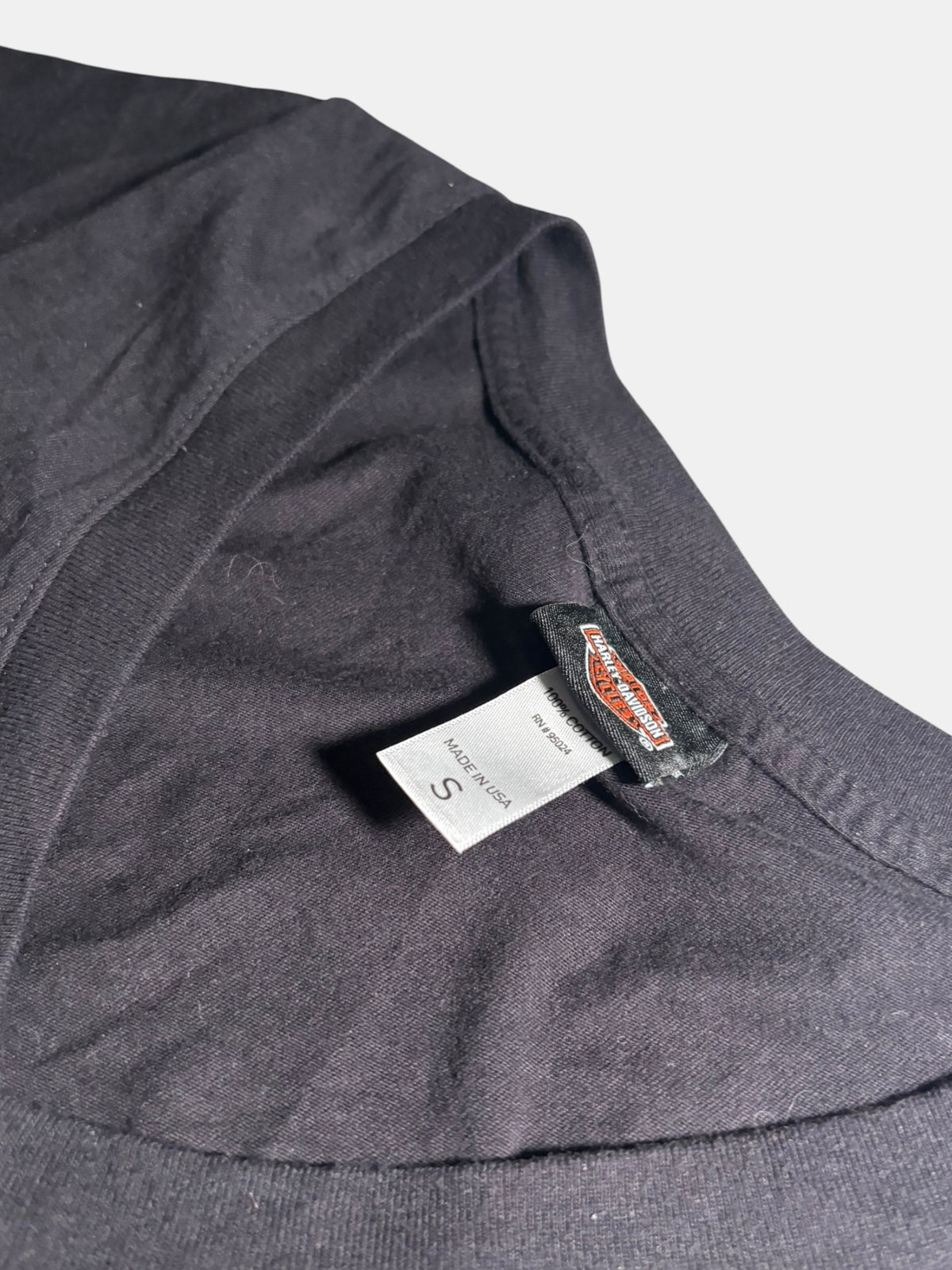 Striped Logo V-Neck T-Shirt