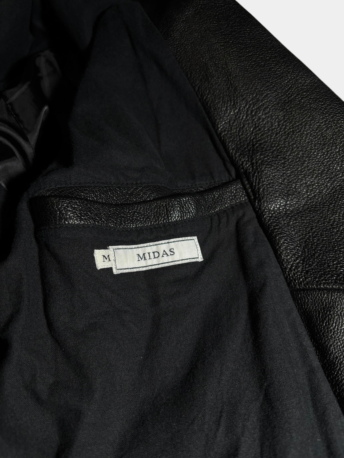 Pebbled Leather Rider Jacket