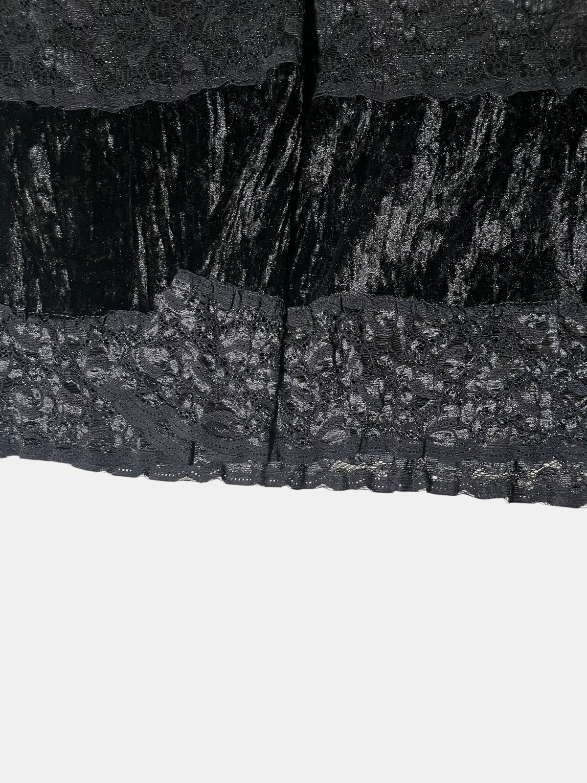 Gothic Tiered Velvet Maxi Skirt