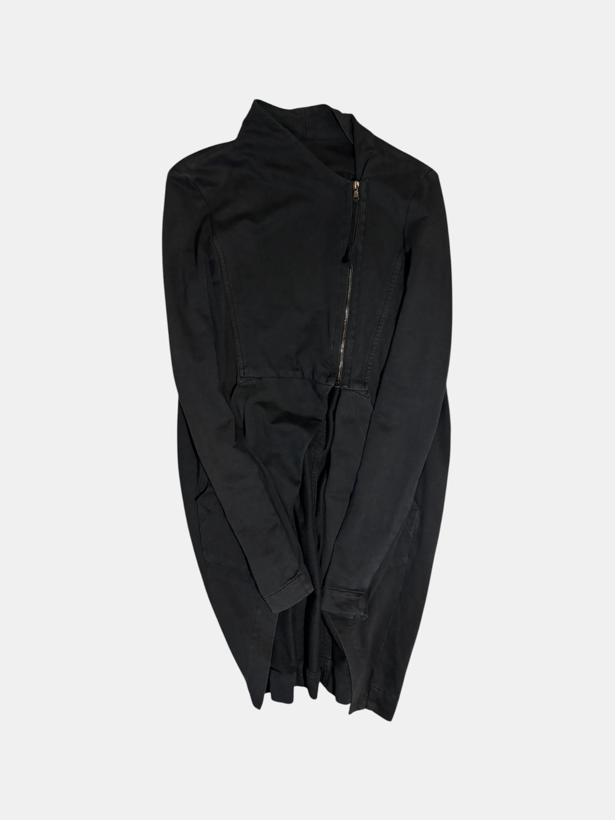 ROQUE Asymmetric Zip Long Coat