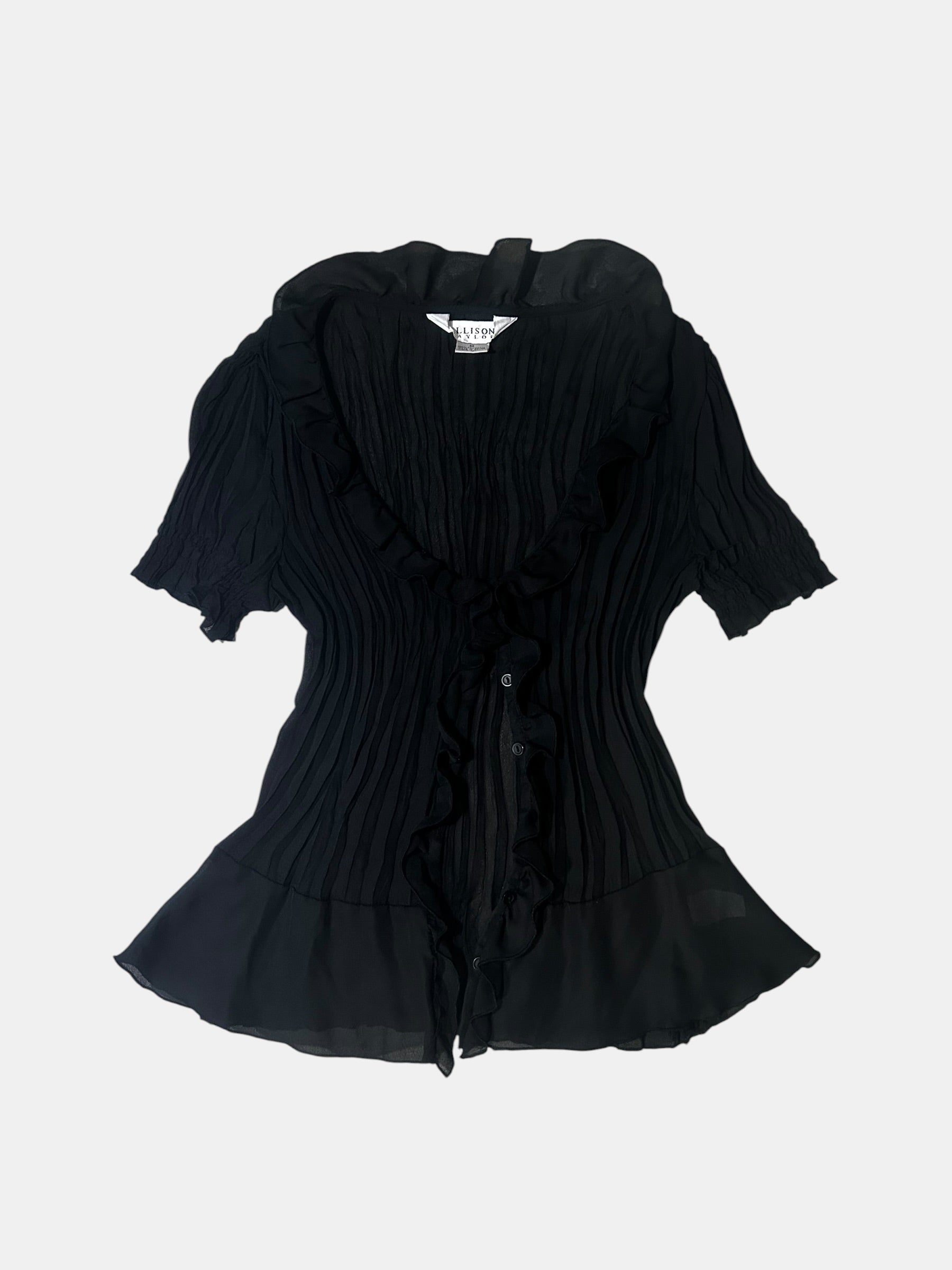 Ruffle Pleated Blouse