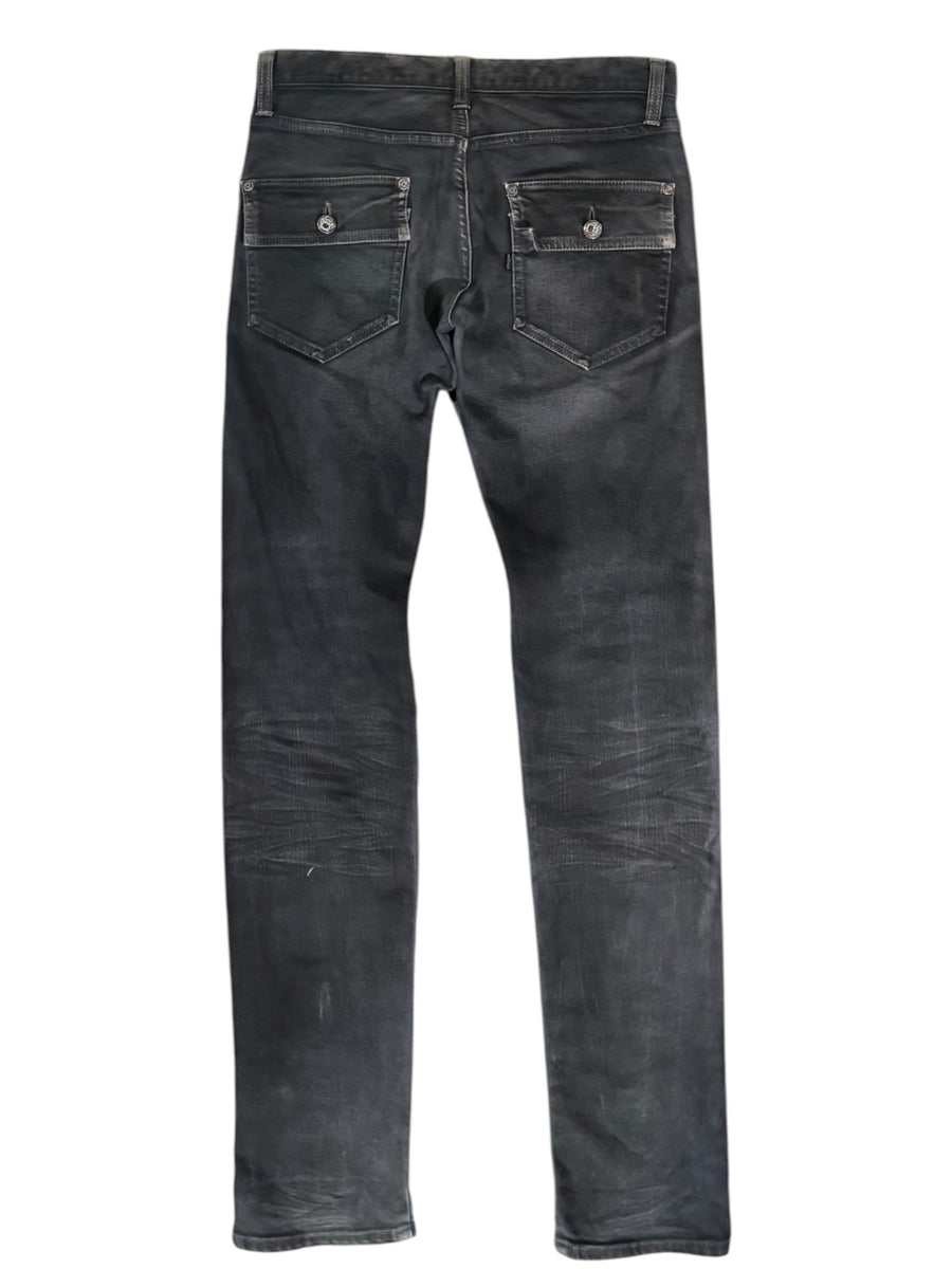 Roen Rhinestone Skull Slim Jeans