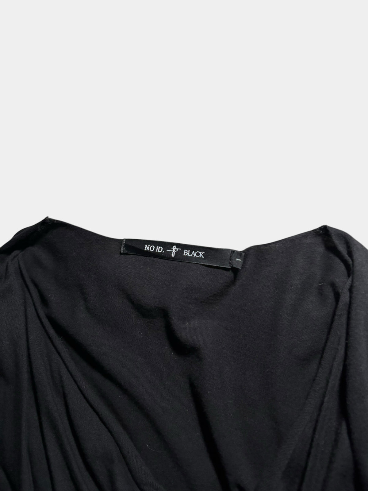 Drape-Neck Long Top