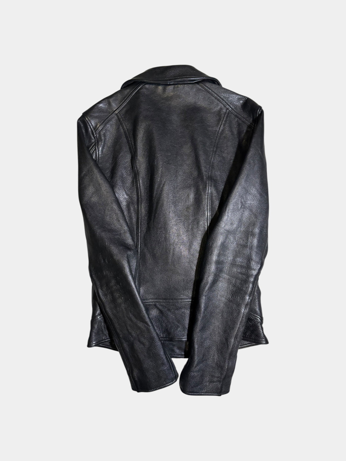 Pebbled Leather Rider Jacket