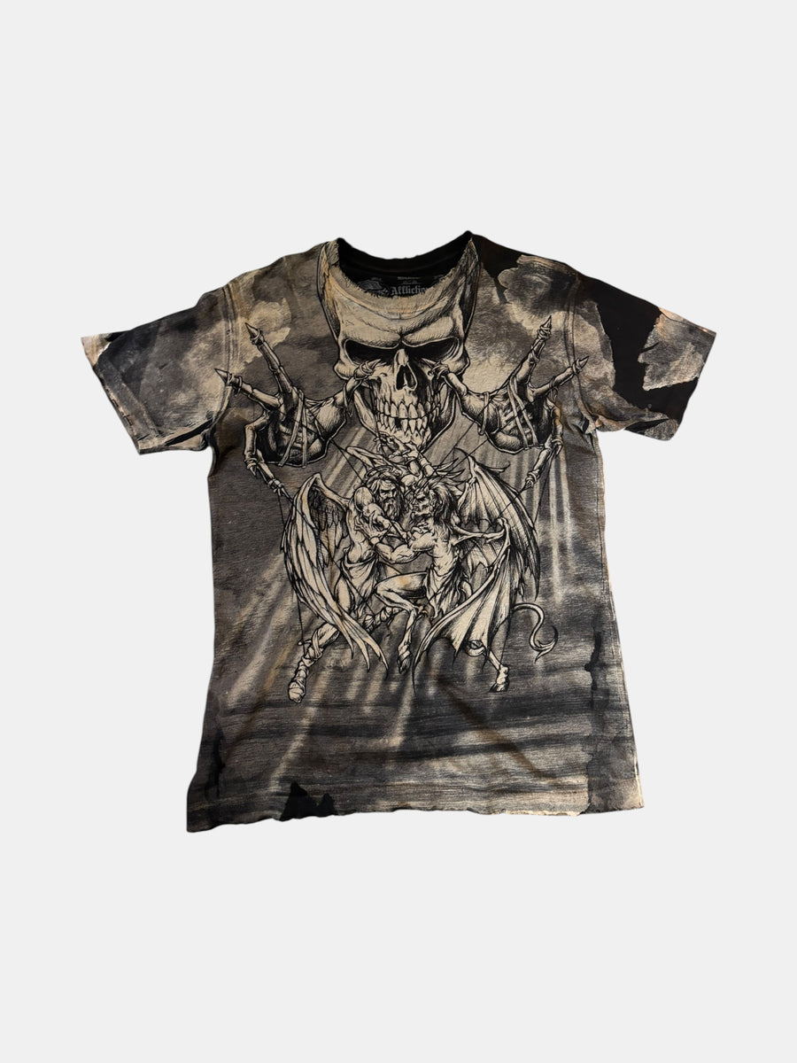 Affliction Skull Graphic Tee