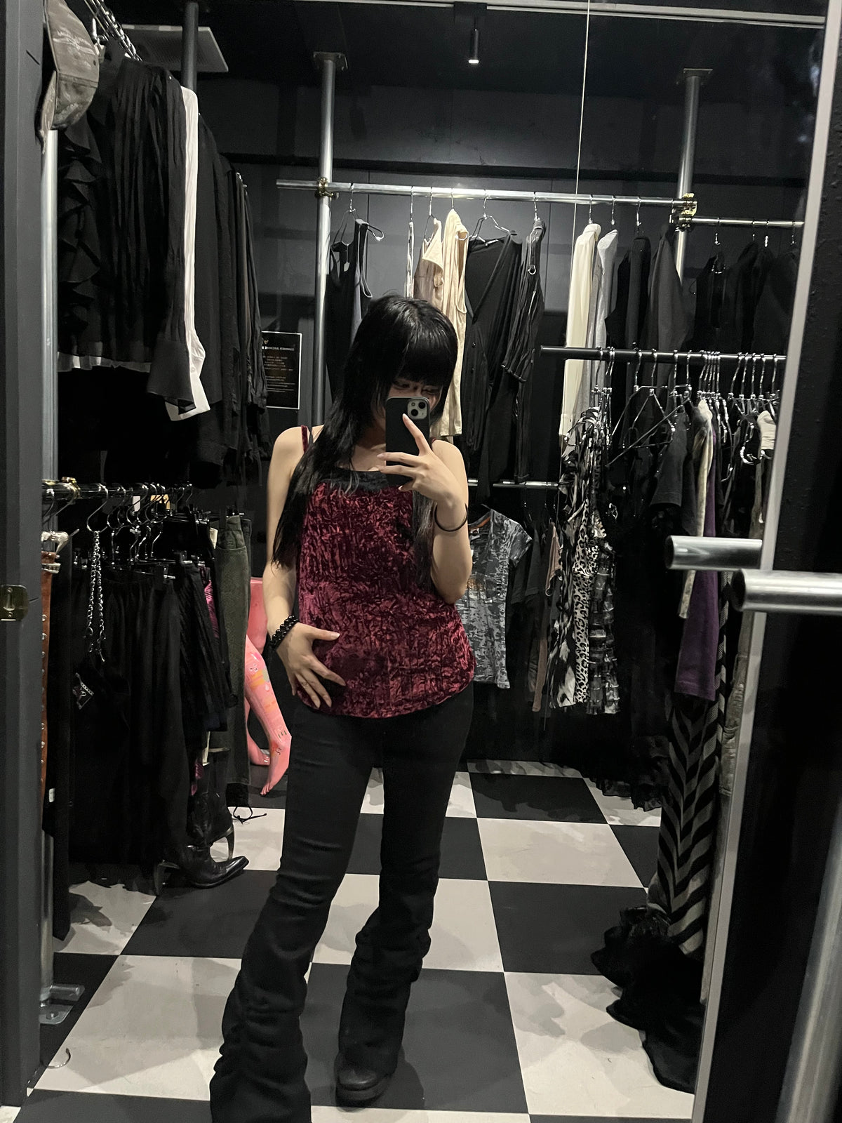 Crushed Velour Camisole