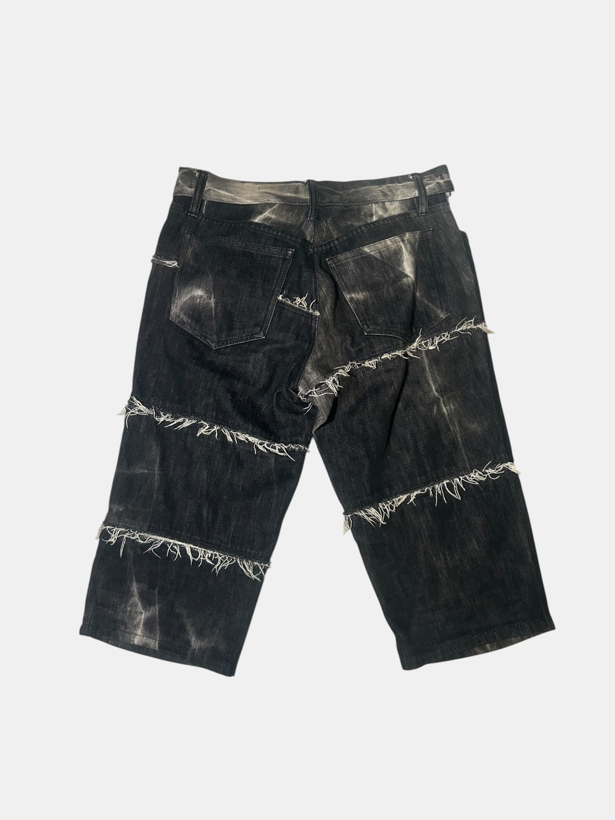 Marbled Cropped Jeans