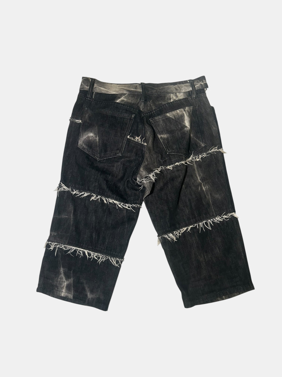 Marbled Cropped Jeans