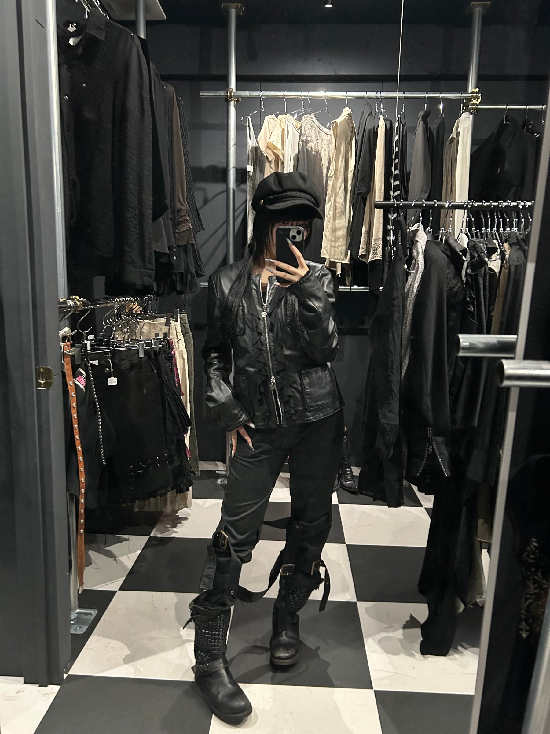 Ruffle-Trim Jacket