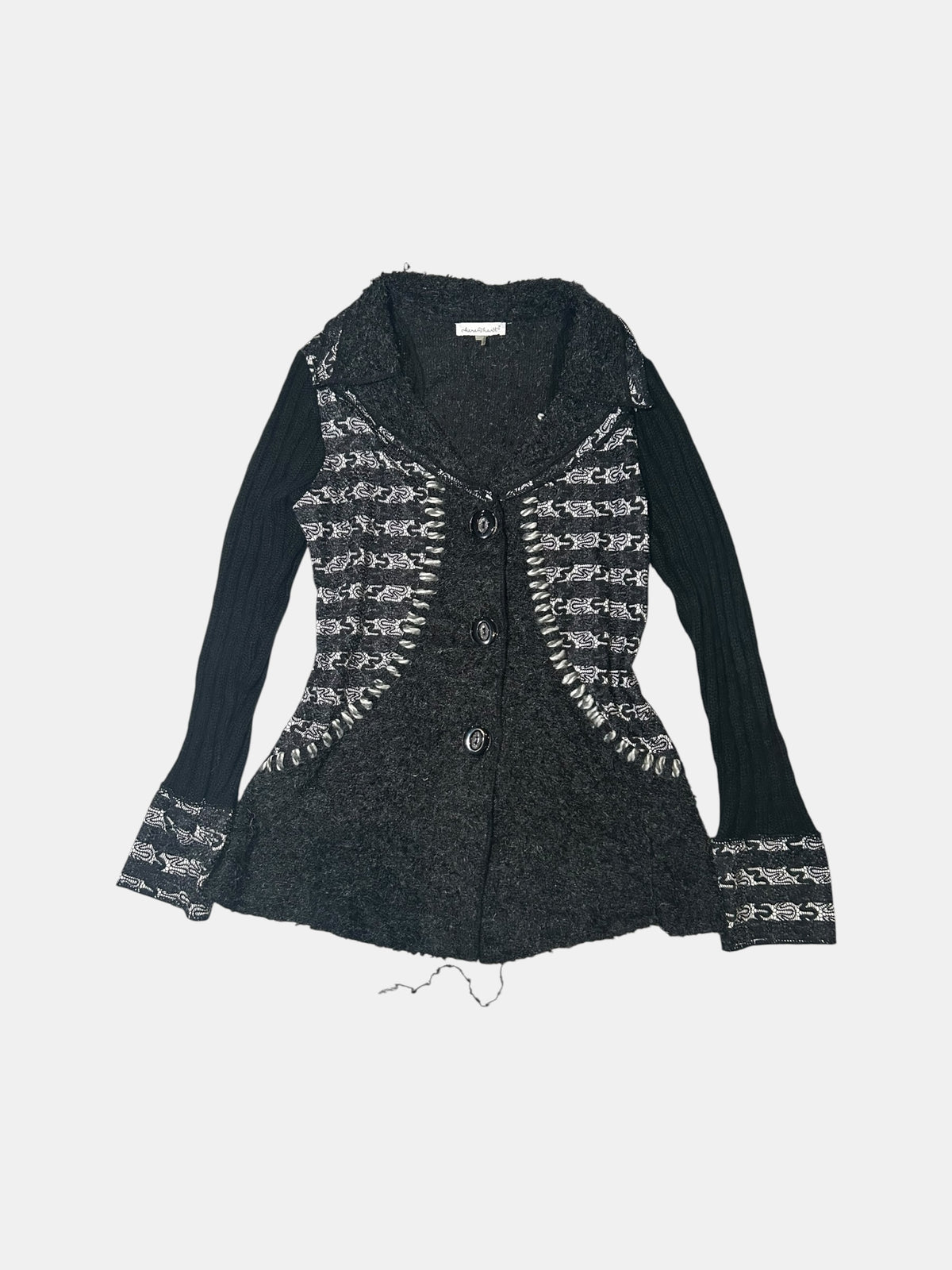 Patchwork Knit Jacket