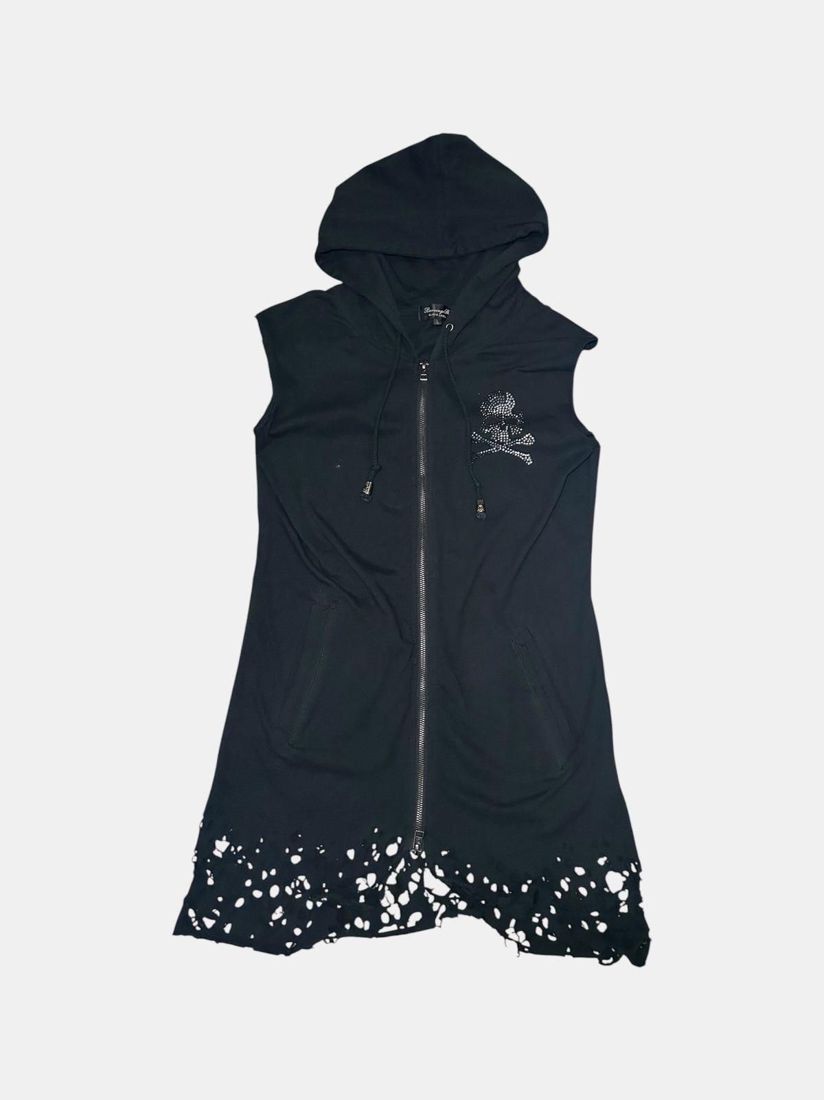Bernings Sho Skull Sleeveless Zip Hoodie
