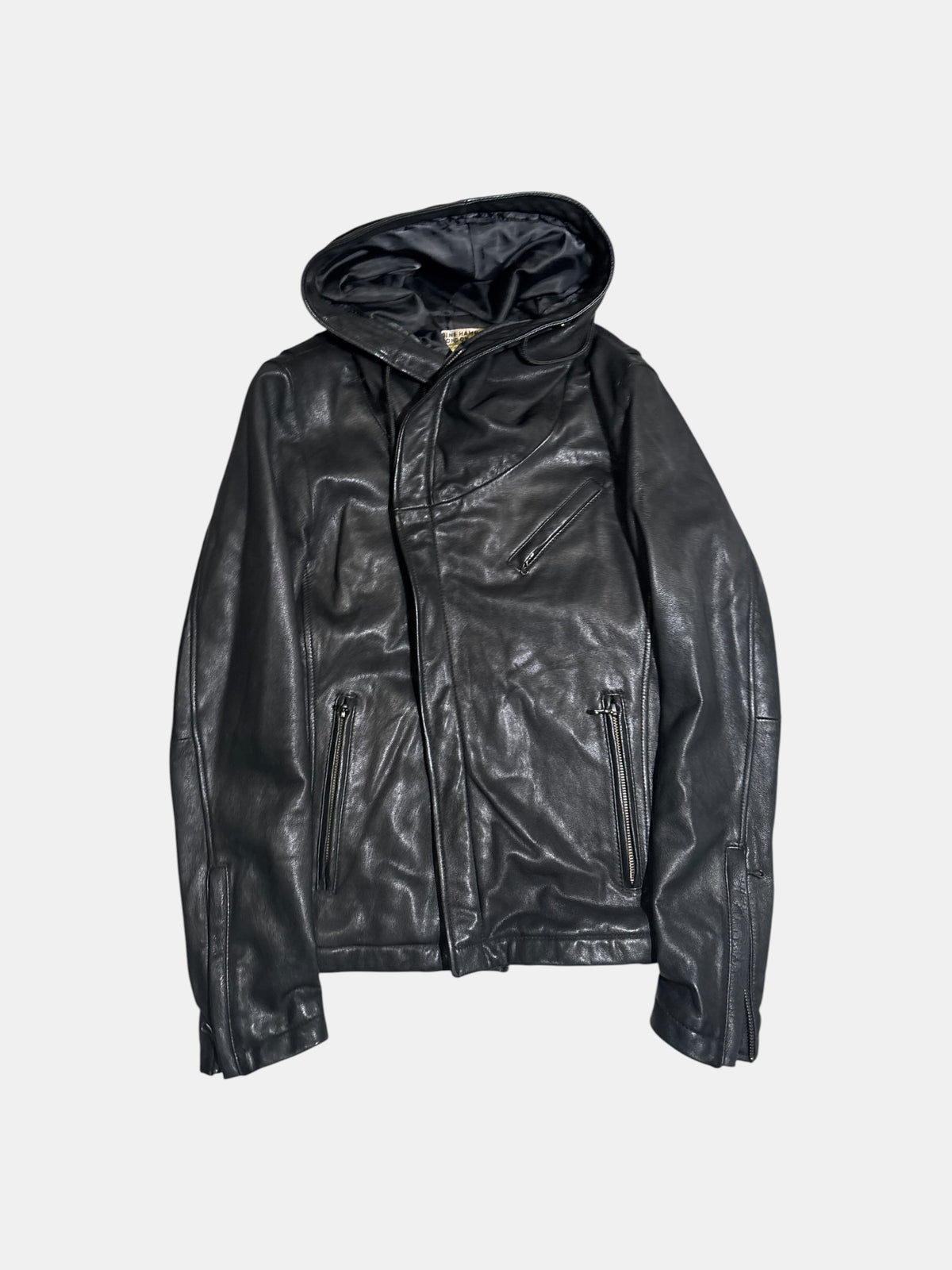 Hooded Leather Jacket