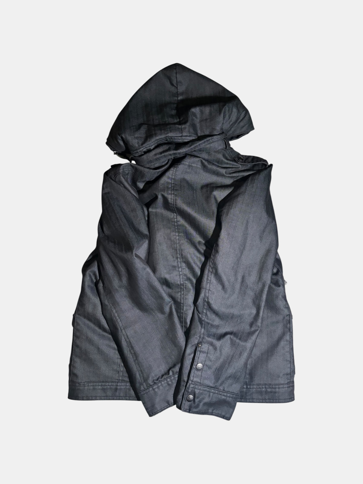 Hook-Front Hooded Jacket