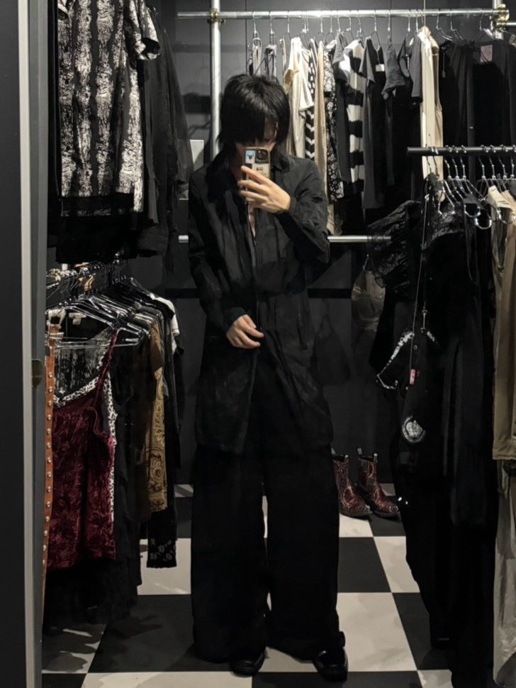 Crinkle Long Coat