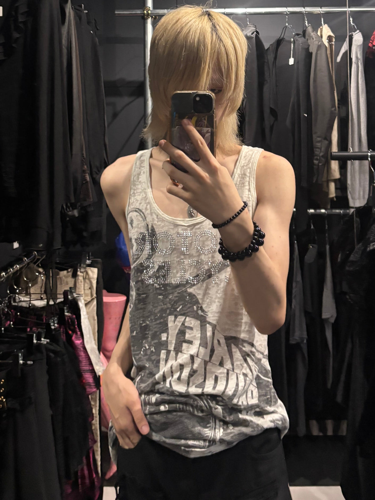 Harley-Davidson Burnout Rhinestone Tank Top