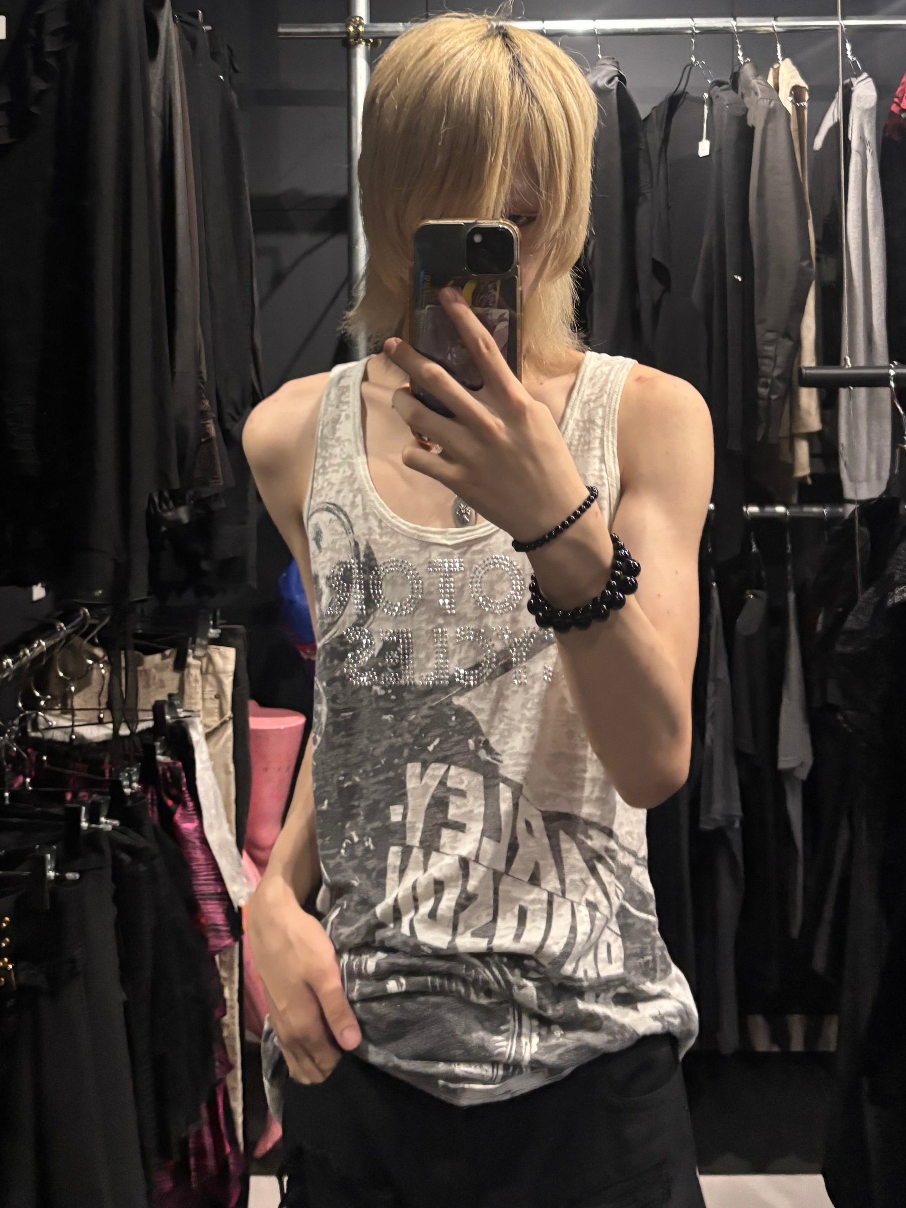 Harley-Davidson Burnout Rhinestone Tank Top