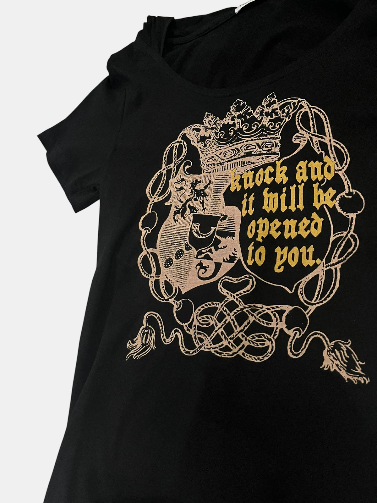 Gothic Crest Hooded Tee