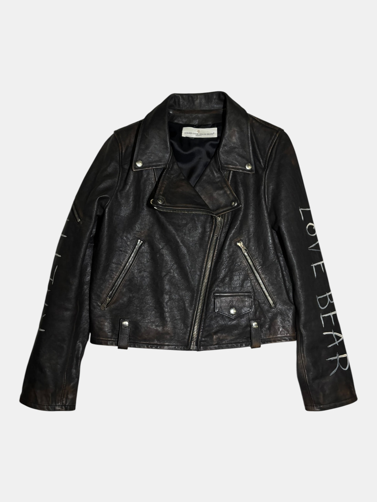 Golden Goose Leather Rider Jacket