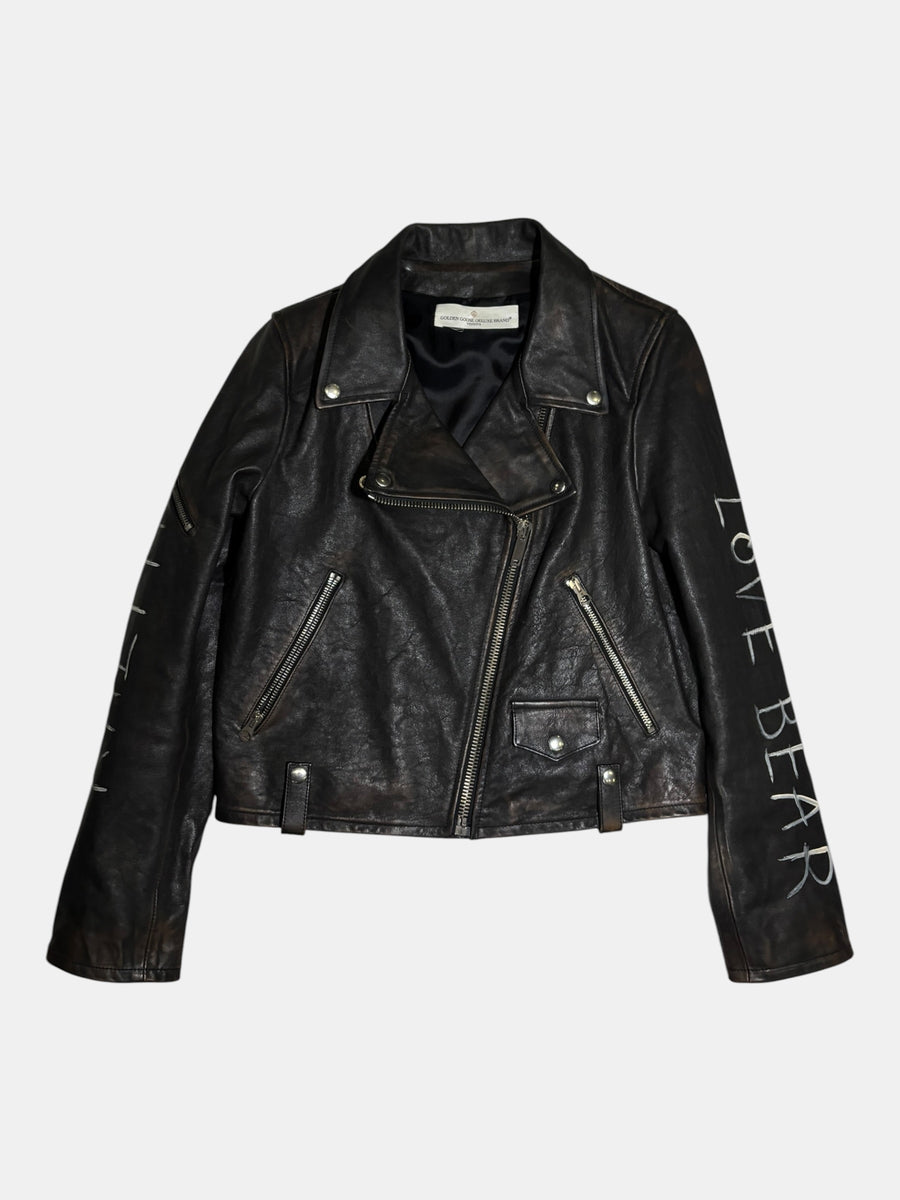 Golden Goose Leather Rider Jacket
