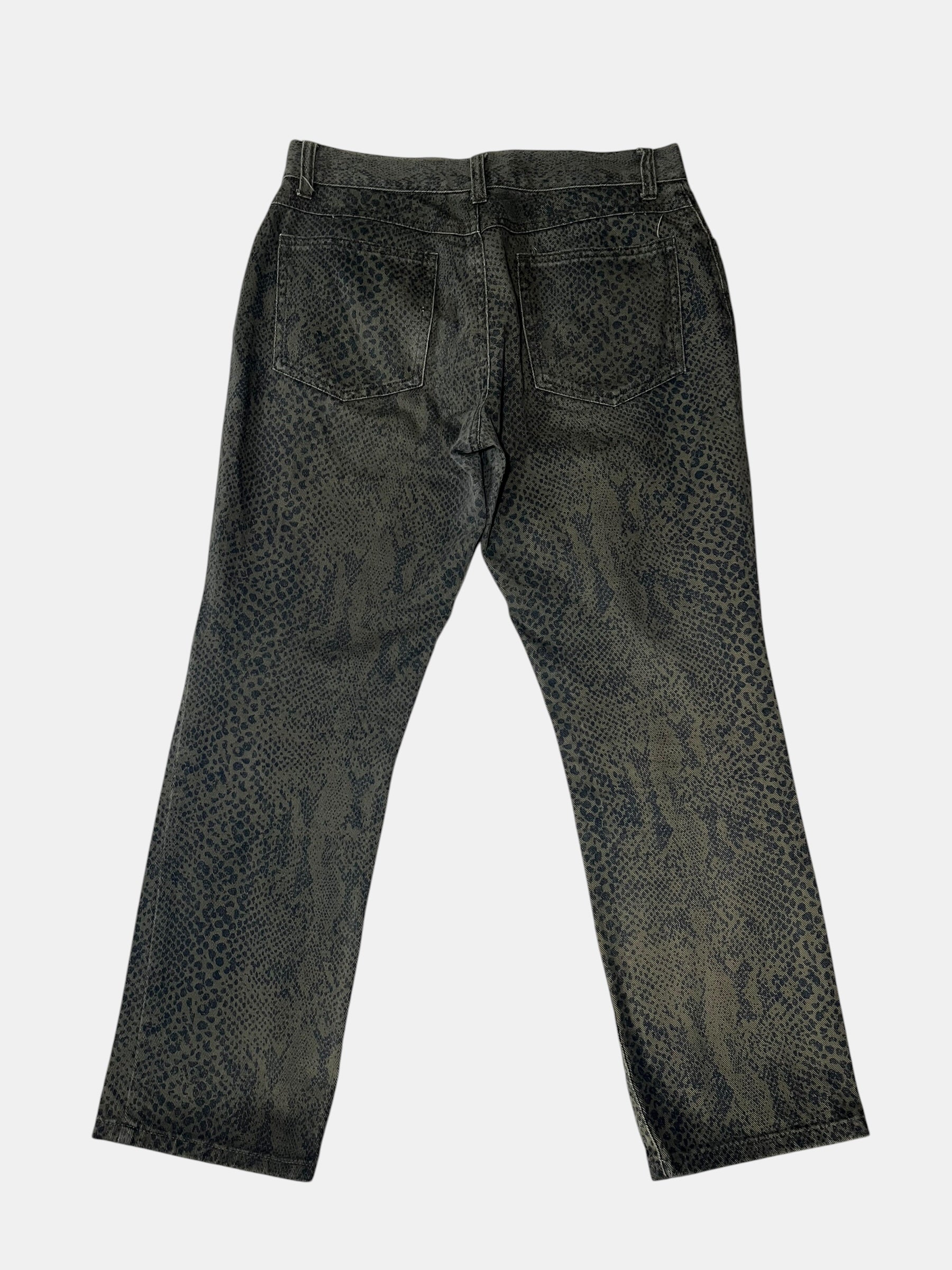 Algonquins Python-Print Trousers
