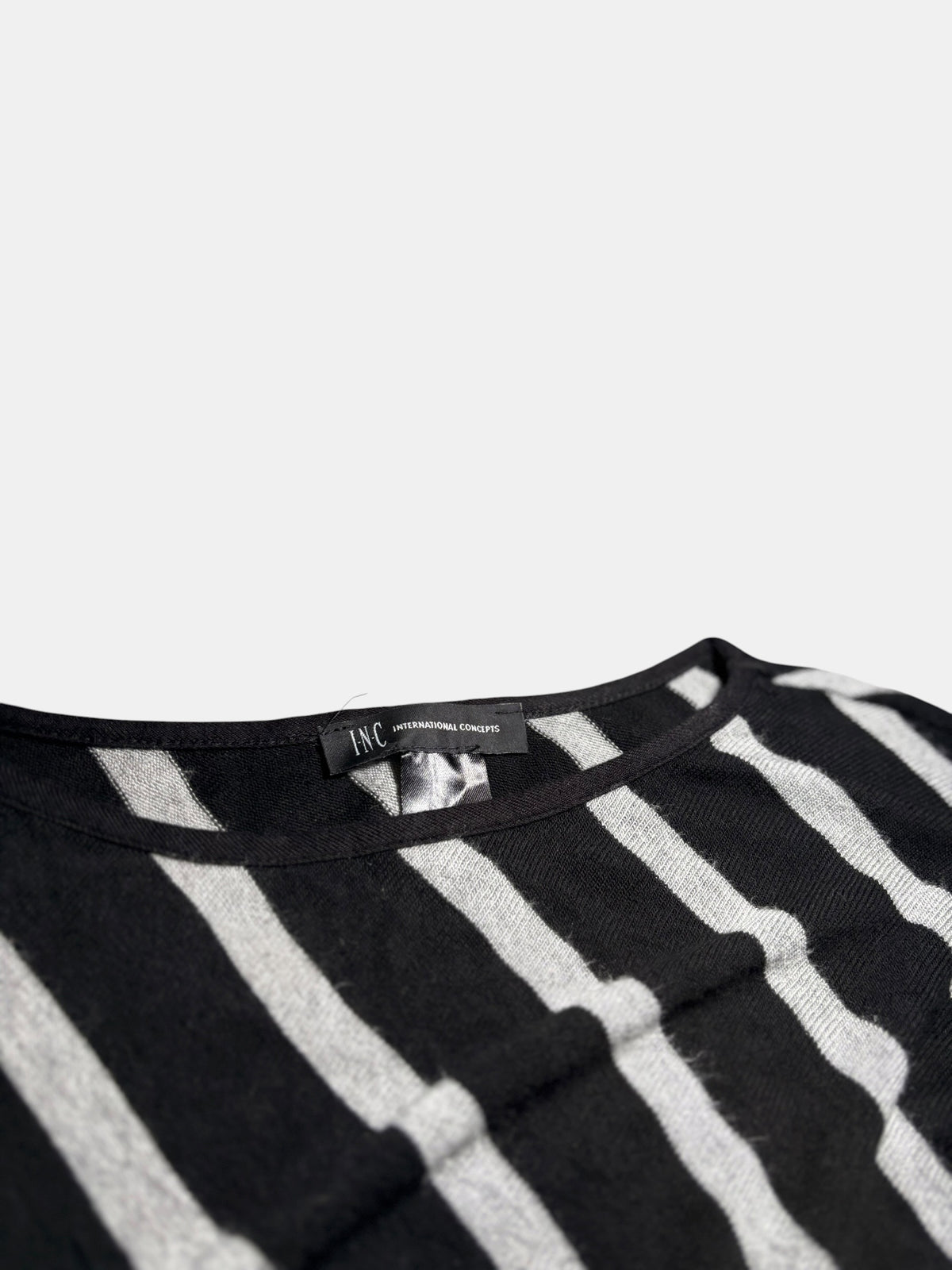 INC International Concepts Diagonal Stripe Knit Top