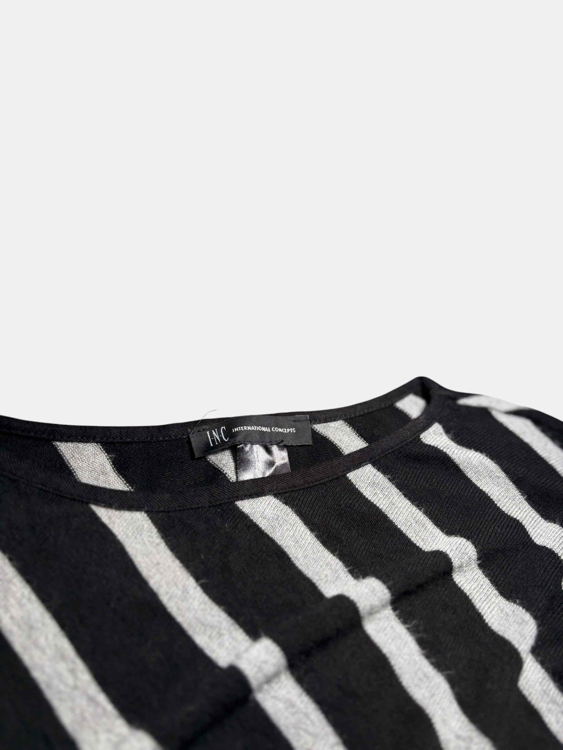 INC International Concepts Diagonal Stripe Knit Top