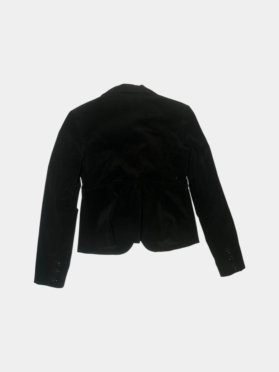 Velvet Peplum Jacket