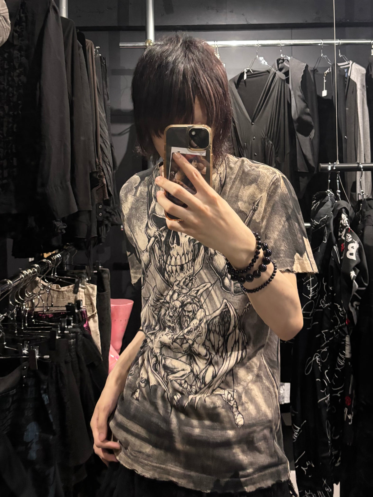 Affliction Skull Graphic Tee